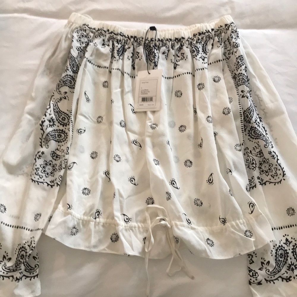 Theory off the shoulder blouse